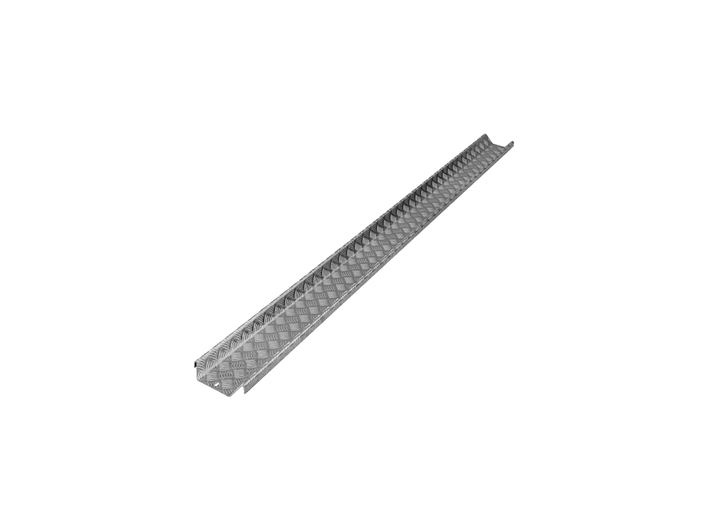Standschiene schmal aus Aluminium - von oben